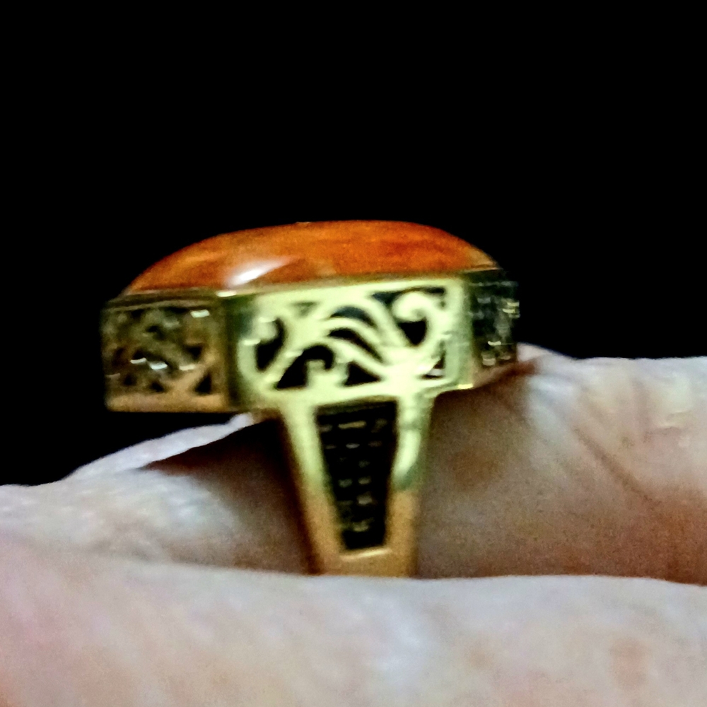 Hexagonal Stone Ring - image 8